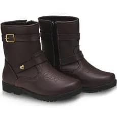 Bota Infantil Feminina Cano Baixo Super Confortável Promoção