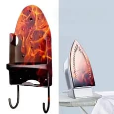 Suporte Para Ferro De Passar Com Ganchos Para Tábua Resistente A Altas Temperaturas Oferta