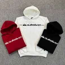 MOLETOM QUIKSILVER CANGURU Surfista Surf Surfando para onda silver em Algodão - Estilo e Conforto Unificados