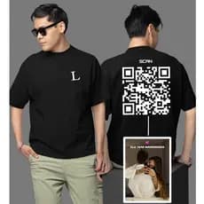 Camiseta QR Code Namoro Camiseta Com Foto namorada Trend Tiktok com Foto da Namorada Camiseta Casal Moletom QR Code
