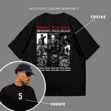 CAMISETA ((LANÇAMENTO)) PULGAR É MAU, PEGA UM PEGA GERAL 100% ALGODÃO TAMANHOS P AO PLUS SIZE CAMISETA ESTAMPADA