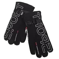 Luva Térmica Motoqueiro Forrada Ajustável Antiderrapante Frio Inverno Super Quente Motocross Luva Moto