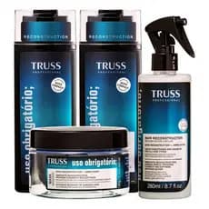 Truss Uso Obrigatório Kit Shampoo + Condicionador + Mascara + Reconstrutor
