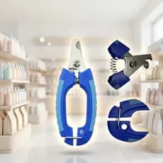 Cortador De Unha Pet Profissional Cachorro Gato Aço inox Seguro com Trava Grande Pequeno Porte