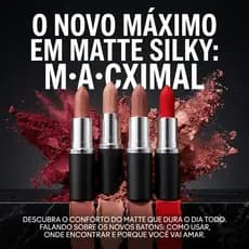 Batom MAC Vermelho Nude MACximal Nova Fórmula Cor