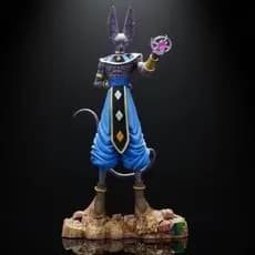 Estátua De PVC Beerus De 30 Cm Com Efeito De Esfera De Energia E Base De Cena Rochosa , Figura Super Colecionável De Dra