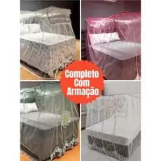 Mosquiteiro Completo com Armação Casal Box Queen