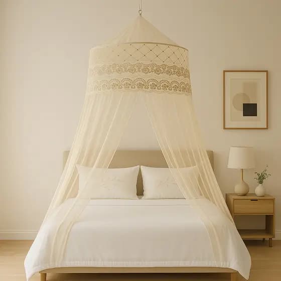 Mosquiteiro Teto Casal Gigante Luxuoso Super King