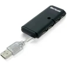 HUB USB 2.0 4 PORTAS PRETO AC064 - MULTILASER