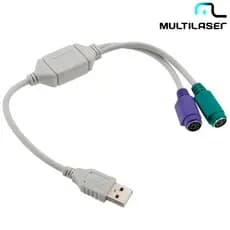CABO CONVERSOR USB AMXPS2F WI046 - MULTILASER