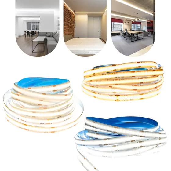 Fita Cob Super Led 5 Metros 360led/m 12v Ip20 Alto Brilho