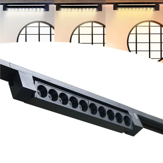 Luminária Pontual Linear Para Trilho 15leds Led 20w Frio/ Neutro/ Quente