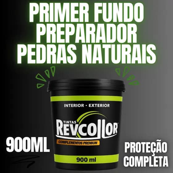 Fundo Preparador Primer Pedras Naturais 900ml Para Piso Parede Proteção Aderência Impermeabilização