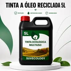 Tinta Óleo Para Madeira 5L -  Tinta tipo Reciclada Para Ferro Madeira Portões Cercas Fazendas Chuva