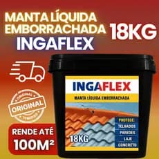 Impermeabilizante Manta Líquida Emborrachada Para Telhado Laje Contra Infiltração Alta Resistência
