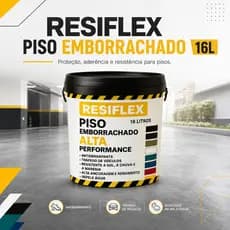 Tinta Piso Emborrachado Resiflex 16L Antiderrapante Proteção UV, Durabilidade e Máxima Aderência