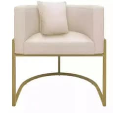 Poltrona Luna De Luxo Boucle/Com Base de Metal  ,Decorativa Sala, Salão, Escritório, Quarto-HS Encantus