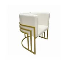 Poltrona Oasis Corino Base de Ferro Tres Curvas Luxo Para  Consultorio Decorativa Varias Cores *N ACOMPANHA ALMOFADA*