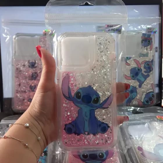 Capa Capinha Do Stitch Para iPhone 15 Pro Max