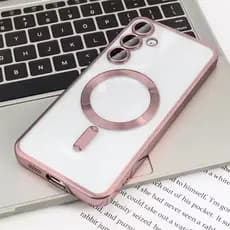Capa Samsung Luxo com MagSafe e Design Transparente