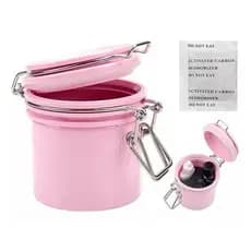 Pote Para Conservação De Cola Alongamento De Cílios Rosa