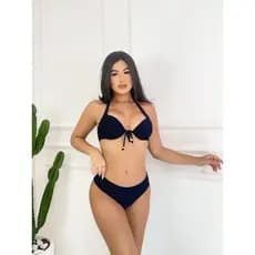 Conjunto de Bíquini Premium Poliamida Com Bojo E Sustentação Calcinha Empina Bumbum