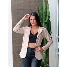 Blazer neoprene max casaco terninho feminino alongado