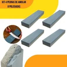 Pedra De Amolar e Afiar Faca Dupla Face Retangular 8 Para Cozinha