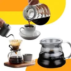 Jarra Chaleira Para Servir Café Leite Chá Suco Vidro Borossilicato 350 ml