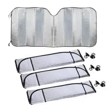 Kit 3 Protetor Solar Parabrisa Quebra Sol Protetor Solar Parabrisa Proteção Uv