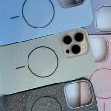 Capa MagSafe Glitter Brilhante para iPhone 16 Pro Max Cores Pastel