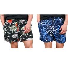 Kit Com 2x Shorts Bermudas Mauricinho Masculino Short Estampados Praia Verão Masculinas