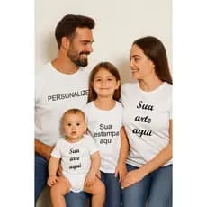 KIT 4 CAMISETAS PERSONALIZADAS COMBINANDO