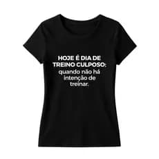Camiseta Basica Estampada Camisa 100% Algodão Unissex Treino Culposo