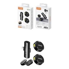 2 Microfone Pro Sem Fio Lapela Para iPhone E Androide Tipo C