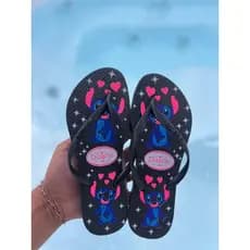 Chinelo Sandália Feminino Stitch Primavera Verão Leve Macio Promocao