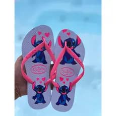 Chinelo Sandália Feminino Stitch Primavera Verão Leve Macio Promocao