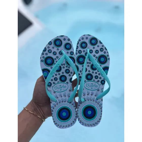 Chinelo Sandália Feminino Adulto Olho grego Estampado Mais Vendidos