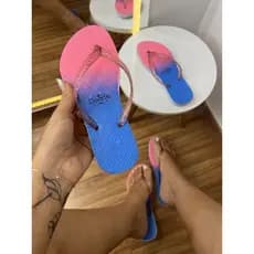 Chinelo Sandalia Feminino Estampas Variadas Slim Confortavel Promocao