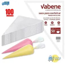 Kit 50/100 Sacos De Confeitar P M ou G Confeitaria Bolo Doce Cupcake Livre de BPA