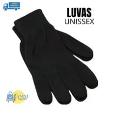 2026 Luvas Unissex  Outono e Inverno Quente Adulto Preta Masculina Feminina M G GG