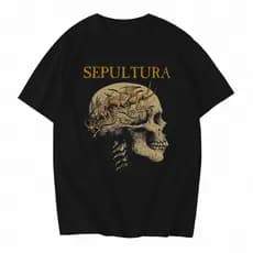 Camisa Camiseta Básica Festival Música Banda Rock Sepultura Blusa 100% Algodão