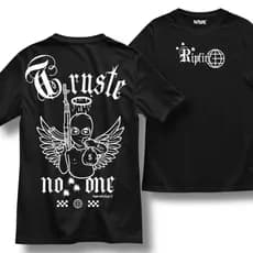 Camisa Camiseta Básica Masculina Streetwear 100% Algodão Anjo Truste AK-47