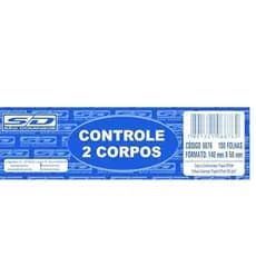 Talão De Comando (Numerado) 2 Corpos 100 Folhas - Kit c/4 talões