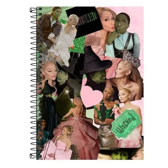 Caderno Personalizado WICKED - 1 matéria, 10 matérias e 20 matérias