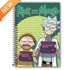 Caderno Personalizado RICK AND MORTY - 1 matéria, 10 matérias e 20 matérias