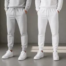 Kit 2 Calças Moletom Unissex Confortável Cintura Elástica Ajustável Bolso Lateral Masculino Feminino