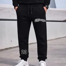 Calça Moletom Flanelada Bolso Chicago 23 Estilo Urbano Confortável Casual Inverno