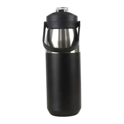 Garrafa Termica Inoxidavel 750ml AHU Design Moderno Preta Retencao Termica Alta