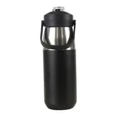 Garrafa Termica Inoxidavel 750ml AHU Design Moderno Preta Retencao Termica Alta